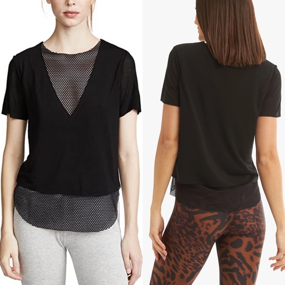 ❌ SOLD ❌Koral Double Layer Short Sleeve Tee NWT - Picture 2 of 7